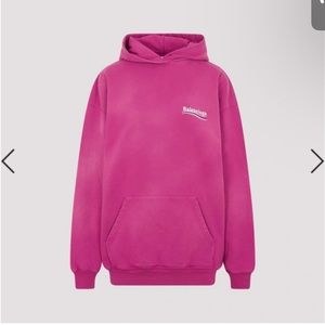 Balenciaga men Political Campaign logo-print hoodie